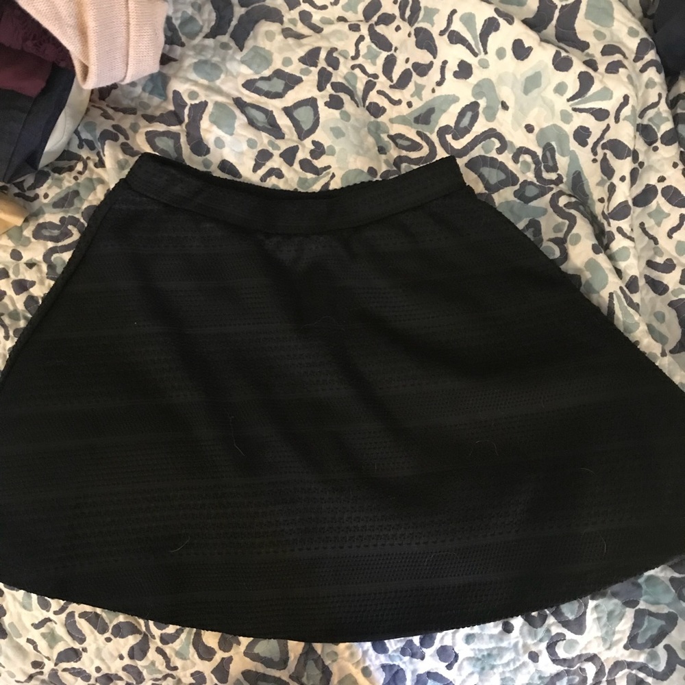 Black skater skirt